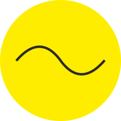 “Wisselstroom” (geel) stickers