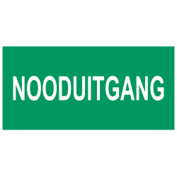 Nooduitgang stickers