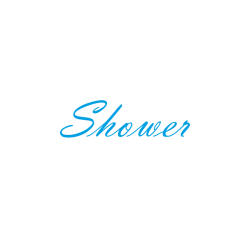 Interieurstickers 'Shower'