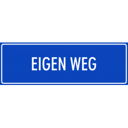'Eigen weg' stickers (blauw)