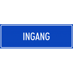 'Ingang' stickers (blauw)