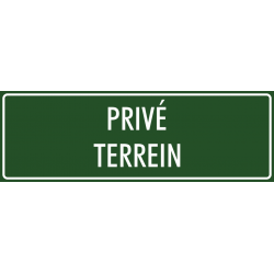 'Privé terrein' stickers (groen)