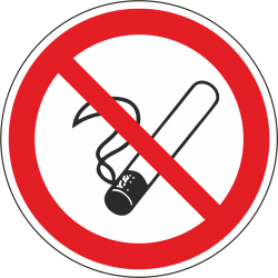 Verboden te roken bordjes