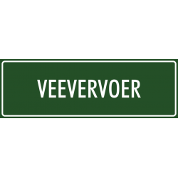 'Veevervoer' stickers (groen)