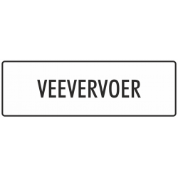 'Veevervoer' stickers (wit)