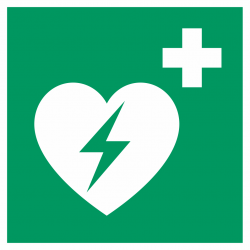 Automatische externe defibrillator (AED) stickers