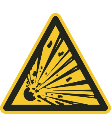 Explosieve stoffen vloerstickers