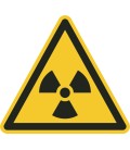 Radioactieve stoffen vloerstickers