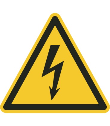 Gevaarlijke elektrische spanning vloerstickers
