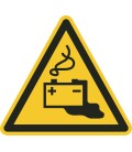 Gevaren door laden accu vloerstickers