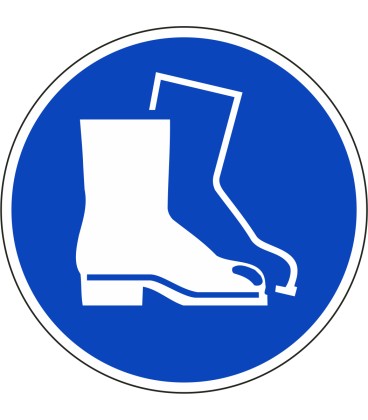 Veiligheidsschoenen verplicht ISO stickers
