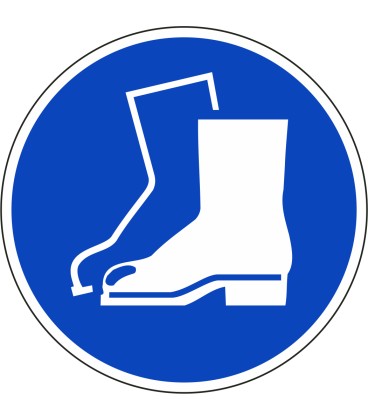 Veiligheidsschoenen verplicht ISO stickers