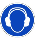 Gehoorbescherming verplicht ISO stickers