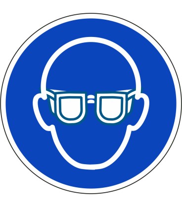 Oogbescherming verplicht stickers