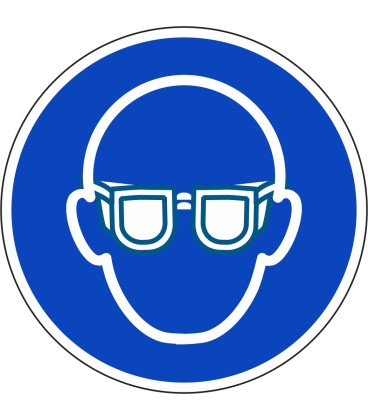 Oogbescherming verplicht stickers