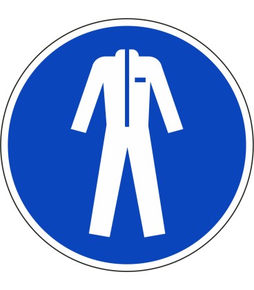Beschermkleding verplicht stickers