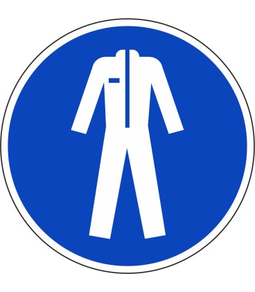 Beschermkleding verplicht stickers