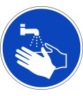 Handen wassen verplicht ISO stickers