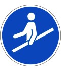 Hand aan de reling verplicht stickers
