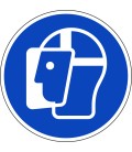 Gelaatsbescherming verplicht stickers