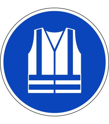 Veiligheidsjas (high visibility) verplicht stickers