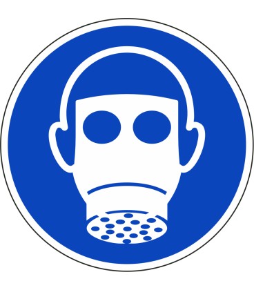 Ademhalingsbescherming verplicht stickers
