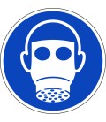 Ademhalingsbescherming verplicht stickers