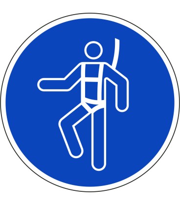 Veiligheidsharnas verplicht stickers