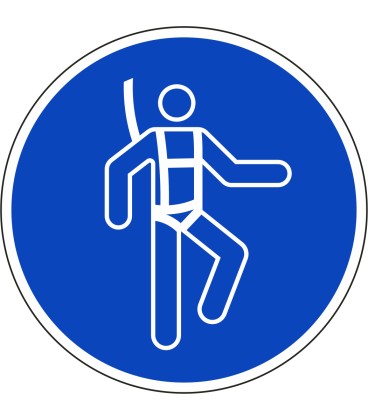 Veiligheidsharnas verplicht stickers