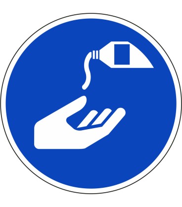 Beschermende crème verplicht stickers