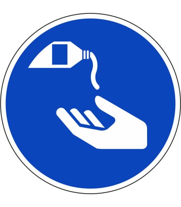 Beschermende crème verplicht stickers