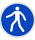 Verplichte doorgang voetgangers stickers