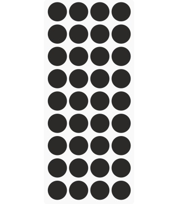 Markeringsstickers rond 20 mm op vel (36 stuks)