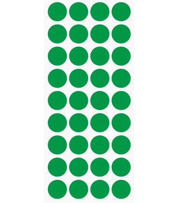Markeringsstickers rond 20 mm op vel (36 stuks)