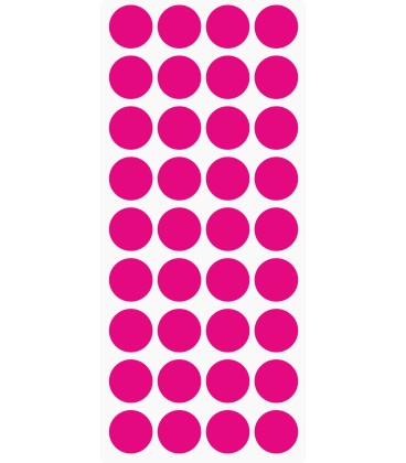 Markeringsstickers rond 20 mm op vel (36 stuks)