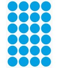 Markeringsstickers rond 25 mm op vel (24 stuks)