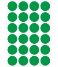 Markeringsstickers rond 25 mm op vel (24 stuks)