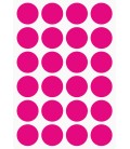Markeringsstickers rond 25 mm op vel (24 stuks)