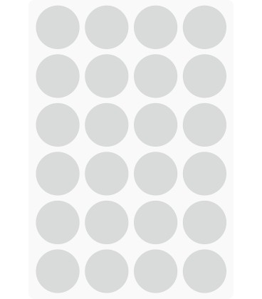 Markeringsstickers rond 25 mm op vel (24 stuks)