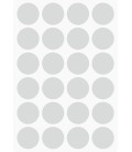 Markeringsstickers rond 25 mm op vel (24 stuks)