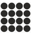 Markeringsstickers rond 30 mm op vel (16 stuks)