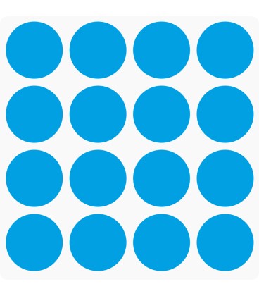 Markeringsstickers rond 30 mm op vel (16 stuks)