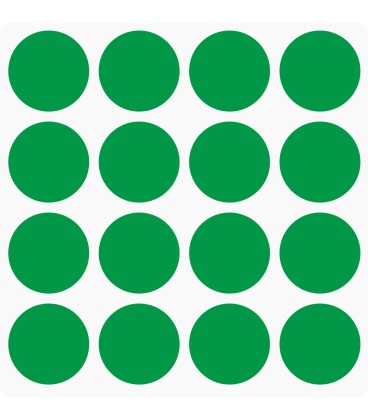 Markeringsstickers rond 30 mm op vel (16 stuks)