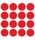 Markeringsstickers rond 30 mm op vel (16 stuks)