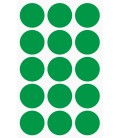 Markeringsstickers rond 35 mm op vel (15 stuks)