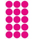 Markeringsstickers rond 35 mm op vel (15 stuks)