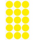 Markeringsstickers rond 35 mm op vel (15 stuks)