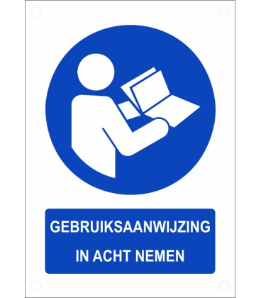 Gepersonaliseerde gebodsborden (verticaal model)
