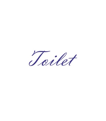 Interieurstickers 'Toilet'