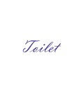 Interieurstickers 'Toilet'